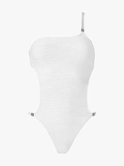 Calvin Klein Fürdőruha HU435397 | Calvin Klein Core Textured Cut Out Női Fürdőruha Fehér